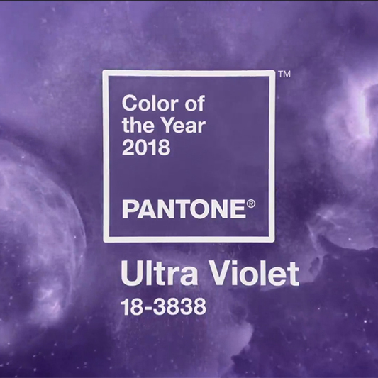The striking "Ultra Violet" is the Pantone color of 2018