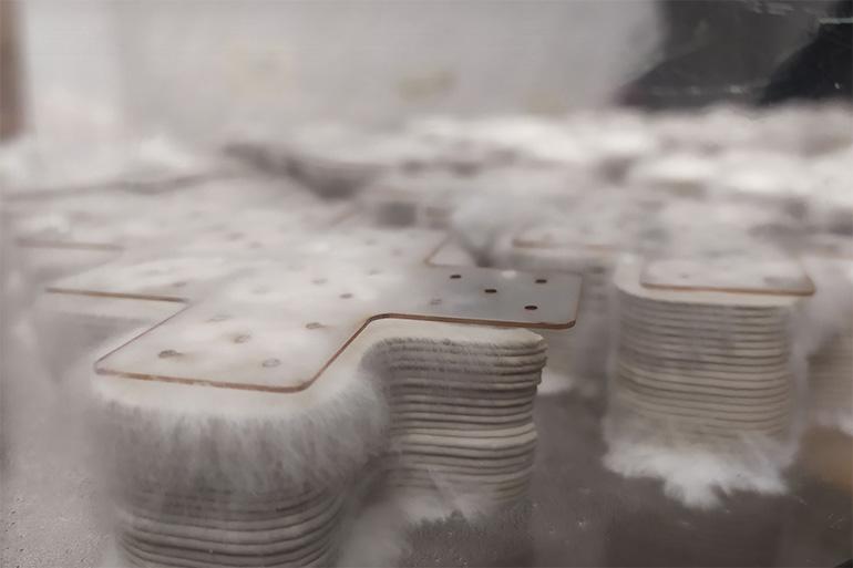MyCera  3D printing mycelium reinforced structures