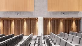 LUISS, Rome: the material mix shapes the Aula Magna