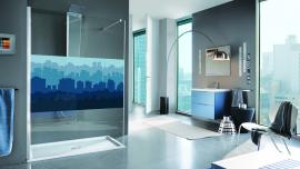 Samo shower stalls customized with digital printing
