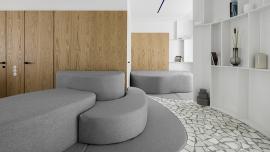 Vidnoe Townhouse: where recyclable material creates "futustic" mosaics