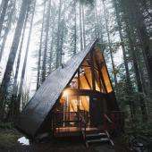 Airbnb: the cabins in the woods are among the most desired accommodations