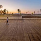 Thermally-modified American ash for Bostanli Footbridge and Bostanli Sunset Lounge