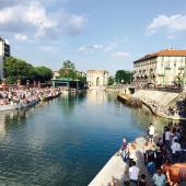 The "Nuova Darsena" dock in Milan